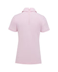 Front shirring short sleeve t-shirt - Pink
