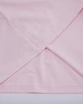 Front shirring short sleeve t-shirt - Pink