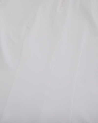 Front shirring short sleeve t-shirt - White