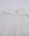 Front shirring short sleeve t-shirt - White