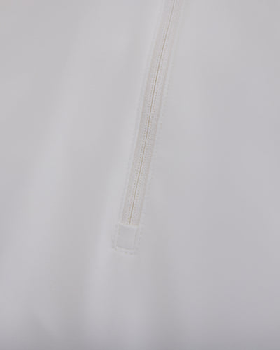Front shirring short sleeve t-shirt - White