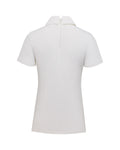 Front shirring short sleeve t-shirt - White