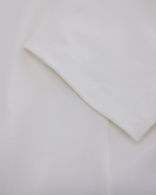 Front shirring short sleeve t-shirt - White