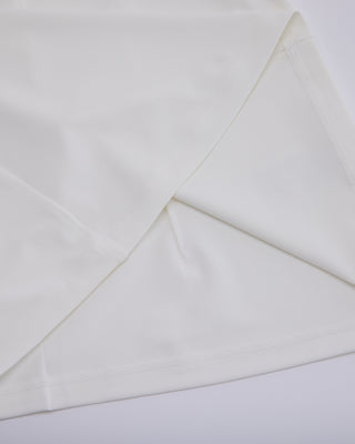 Front shirring short sleeve t-shirt - White