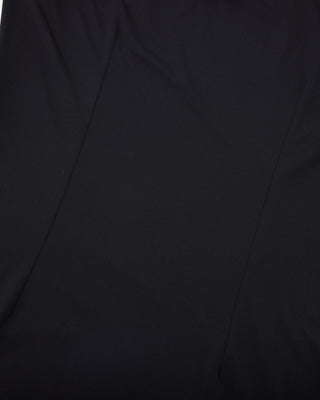 Shirring Ribbon High Neck T-shirt - Black