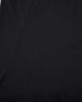 Shirring ribbon high neck t-shirt - Black