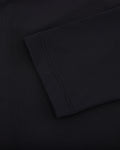 Shirring ribbon high neck t-shirt - Black