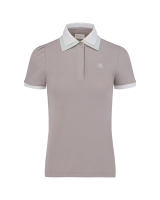 Double Color Collar T-shirt - Beige