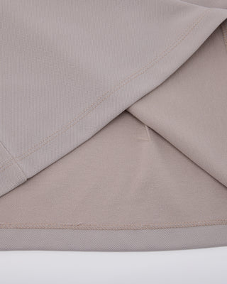 Double Color Collar T-shirt - Beige