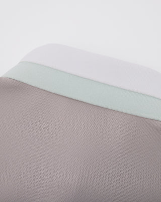 Double Color Collar T-shirt - Beige