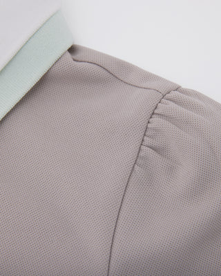 Double Color Collar T-shirt - Beige