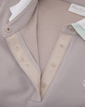 Double color collar t-shirt - Beige