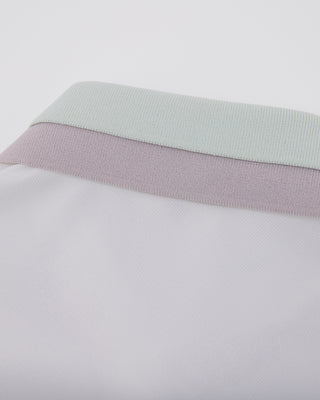 Double Color Collar T-shirt - White