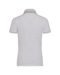 Double color collar t-shirt - White