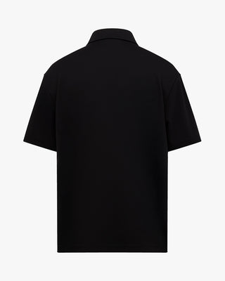 Men's Loose Fit Polo T-shirt - Black