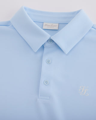 Men's Loose Fit Polo T-shirt - Light Blue