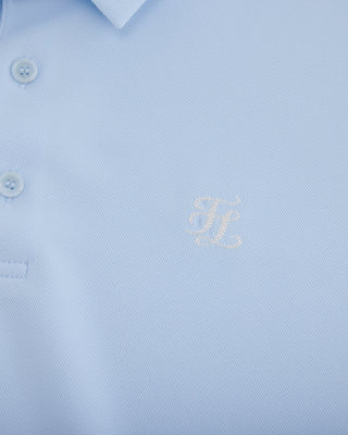 Men's Loose Fit Polo T-shirt - Light Blue