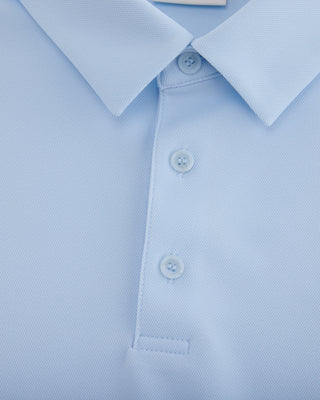 Men's Loose Fit Polo T-shirt - Light Blue
