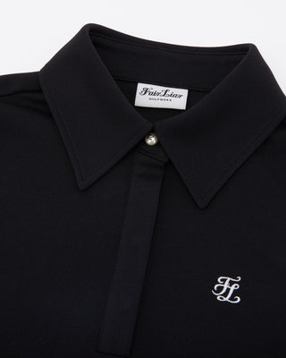 Lettering Scarf Short Sleeve T-shirt - Black