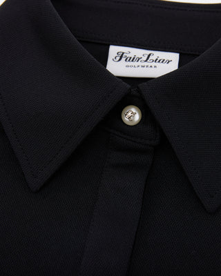 Lettering Scarf Short Sleeve T-shirt - Black