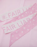 lettering scarf short sleeve t-shirt - Pink