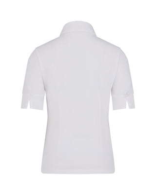 Lettering Scarf Short Sleeve T-shirt - White