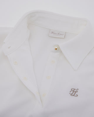 Lettering Scarf Short Sleeve T-shirt - White