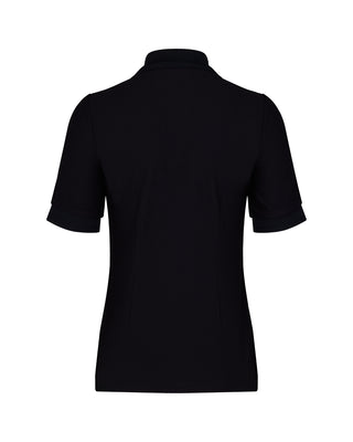Puff Sleeve Collar T-shirt - Black