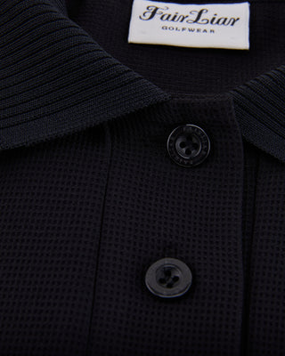 Puff Sleeve Collar T-shirt - Black
