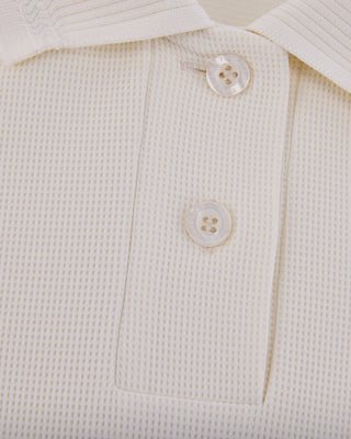 Puff Sleeve Collar T-shirt - Cream