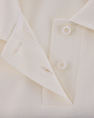 Puff Sleeve Collar T-shirt - Cream