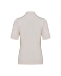 puff sleeve collar t-shirt - Cream