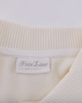 puff sleeve collar t-shirt - Cream