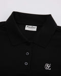 Fair Liar loose fit polo t-shirt - Black