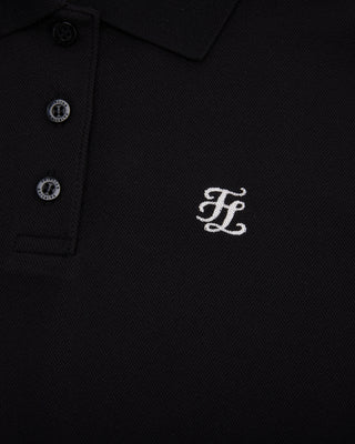 Fair Liar loose fit polo t-shirt - Black