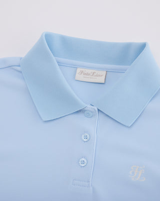 Fair Liar loose fit polo t-shirt - Light Blue