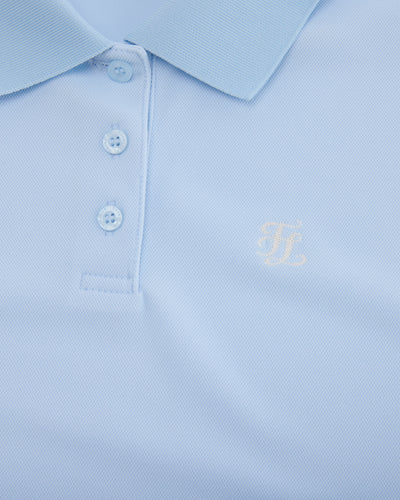 Fair Liar loose fit polo t-shirt - Light Blue