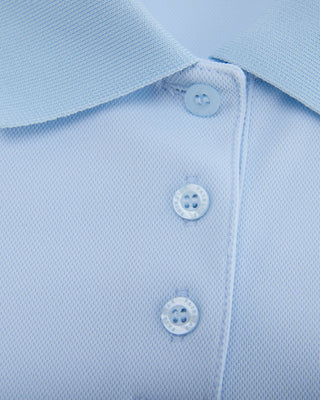 Fair Liar loose fit polo t-shirt - Light Blue