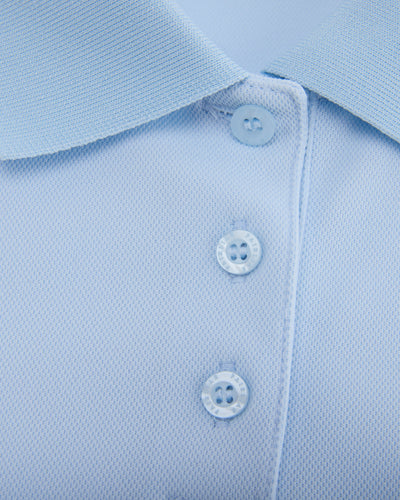 Fair Liar loose fit polo t-shirt - Light Blue