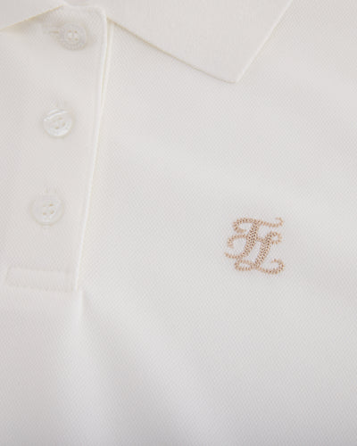 Fair Liar loose fit polo t-shirt - White
