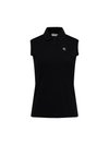 Fair Liar loose fit polo sleeveless t-shirt - Black