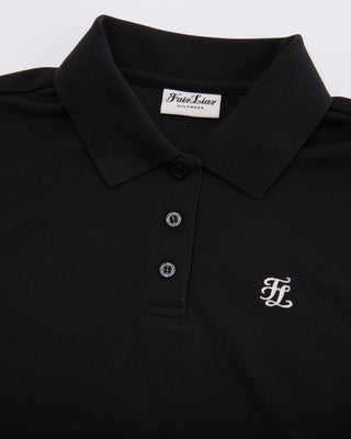 Fair Liar Loose Fit Polo Sleeveless T-shirt - Black
