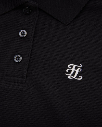 Fair Liar loose fit polo sleeveless t-shirt - Black