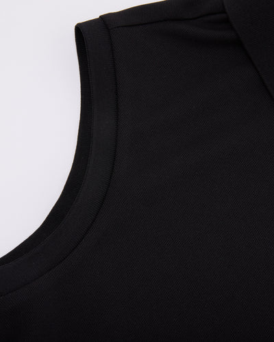 Fair Liar loose fit polo sleeveless t-shirt - Black