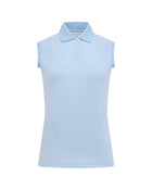 Fair Liar Loose Fit Polo Sleeveless T Shirt (Blue)