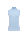 Fair Liar loose fit polo sleeveless t-shirt - Light blue