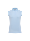 Fair Liar loose fit polo sleeveless t-shirt - Light blue