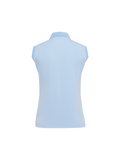 Fair Liar loose fit polo sleeveless t-shirt - Light blue