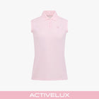 Fair Liar Loose Fit Polo Sleeveless T Shirt (Pink)