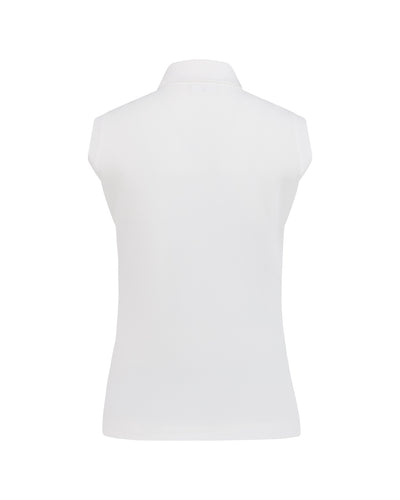 Fair Liar loose fit polo sleeveless t-shirt - White